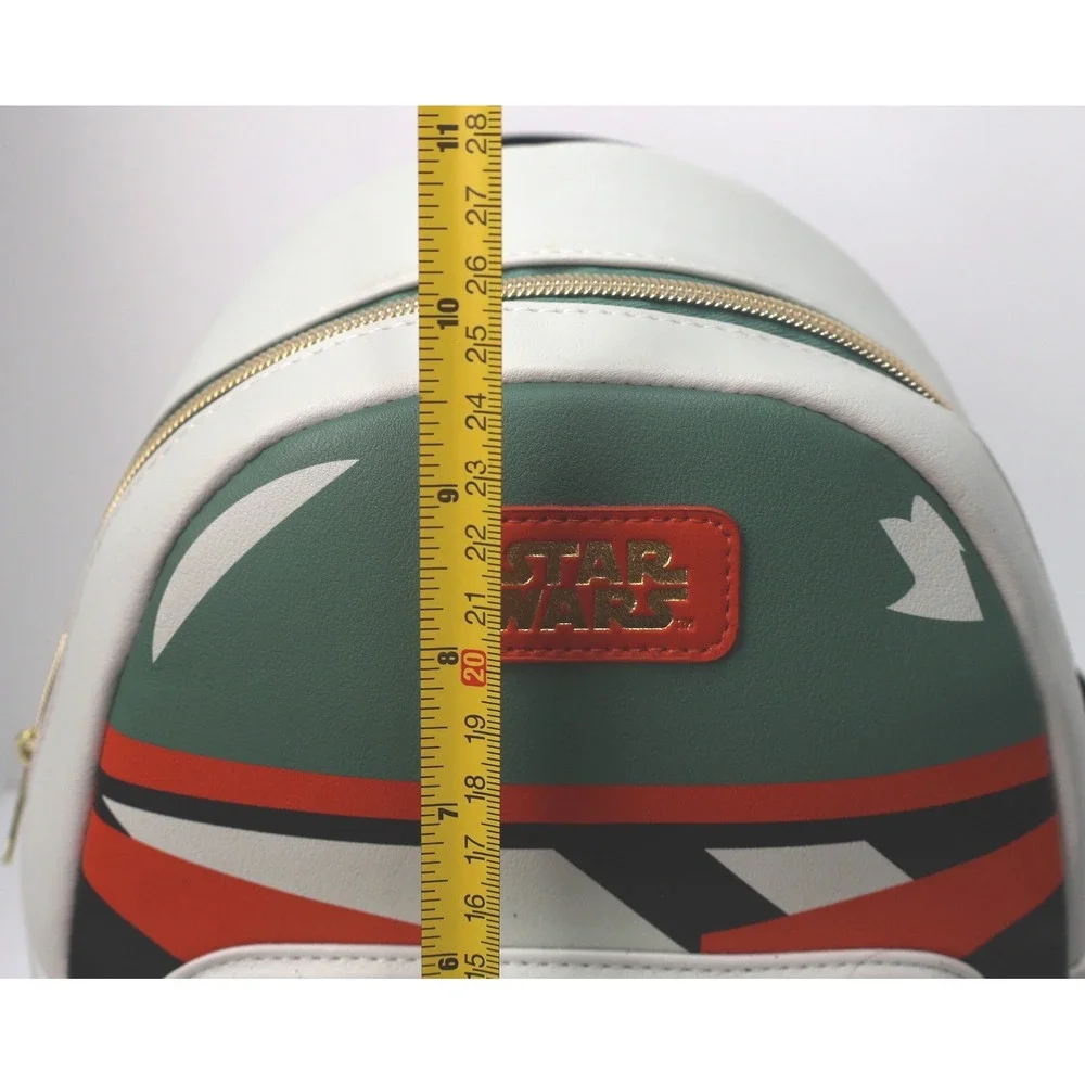 Funko Star Wars Boba Fett Mini Backpack Unisex Small Green Excellent Helmet Art